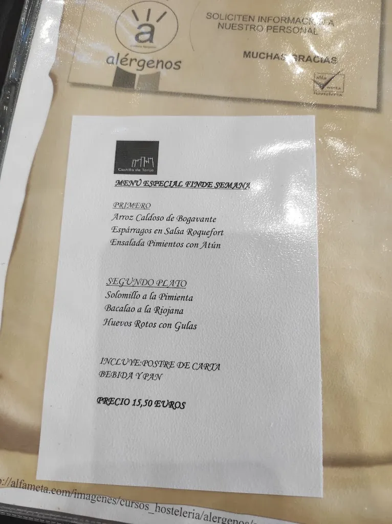 Menu_Castillo de Torija_Torija_image_3