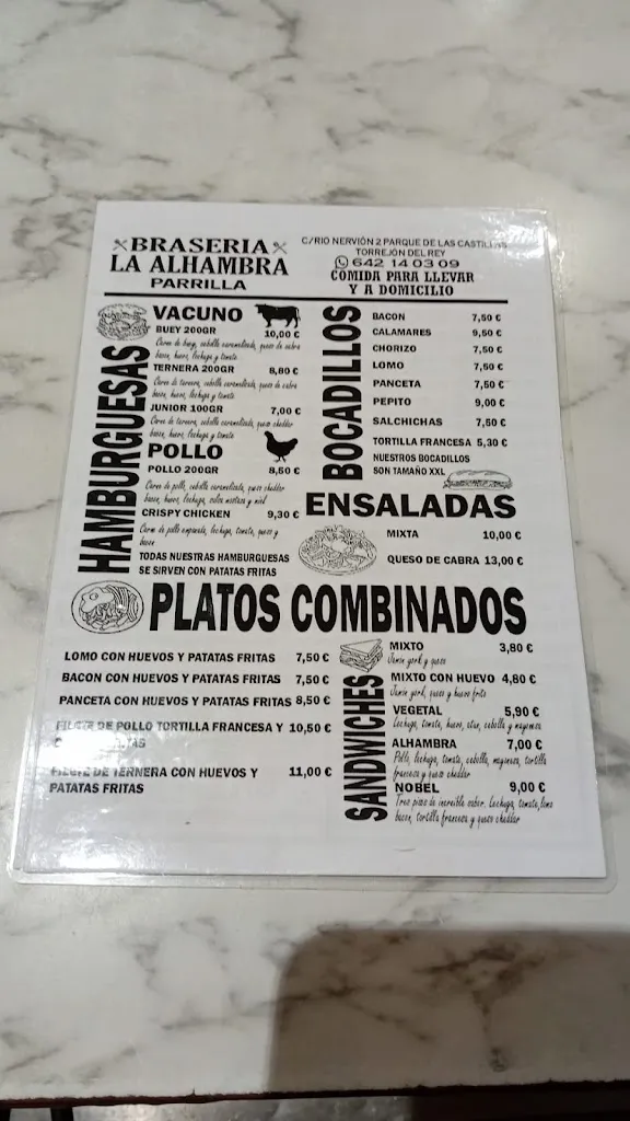 Menu_Alhambra Bar_Torrejón del Rey_image_1