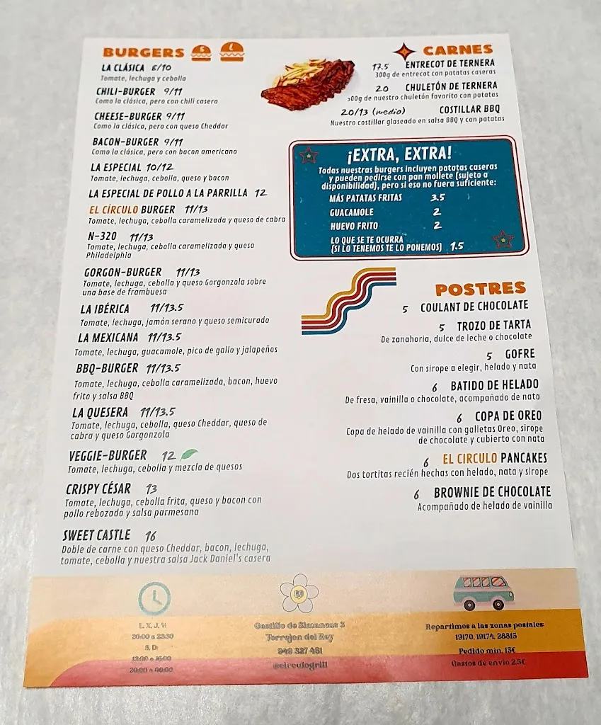 Menu_TERRAZA EL CIRCULO DE LAS CASTILLAS_Torrejón del Rey_immagine_3