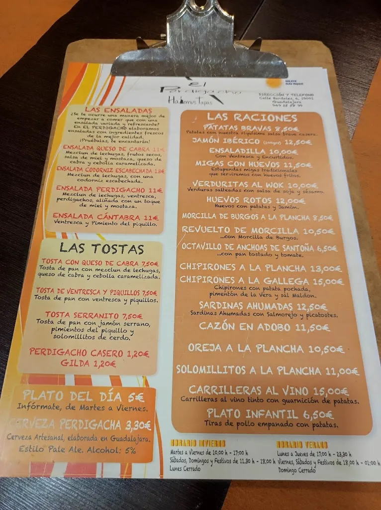 Menu_El Perdigacho_Valdarachas_image_1