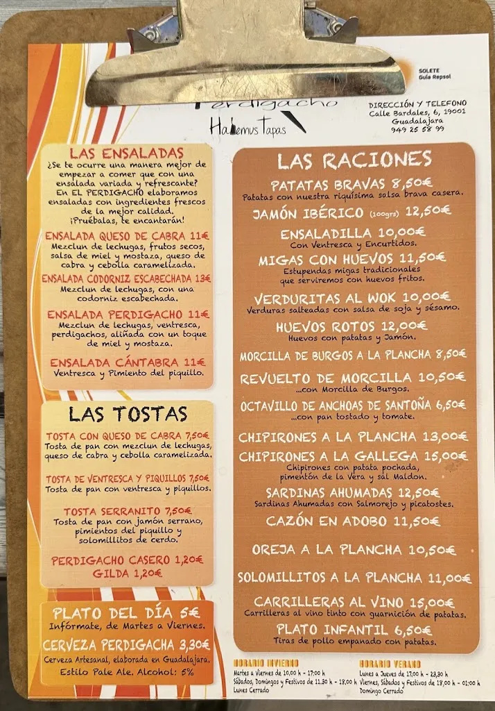 Menu_El Perdigacho_Valdarachas_image_2