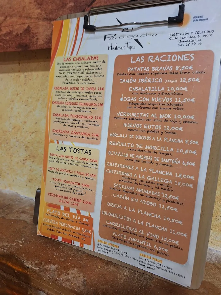 Menu_El Perdigacho_Valdarachas_image_3