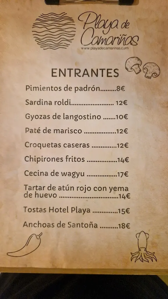 Menu_Restaurante Playa de Camariñas_Camariñas_immagine_1