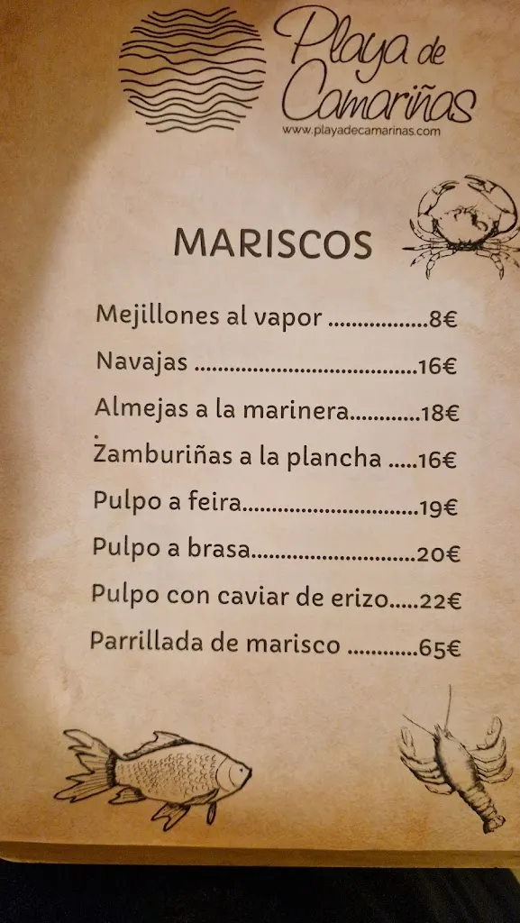 Menu_Restaurante Playa de Camariñas_Camariñas_immagine_2