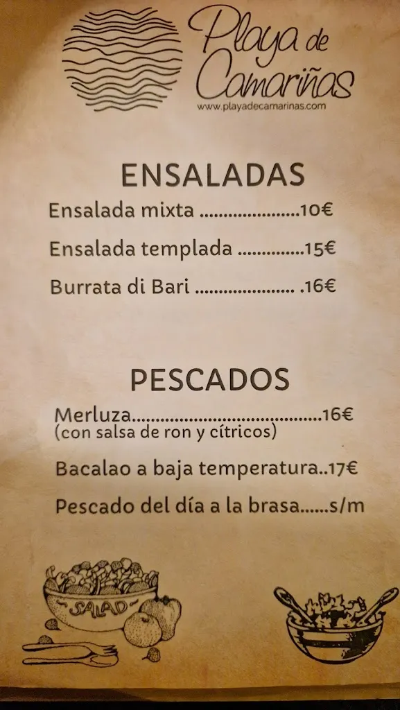 Menu_Restaurante Playa de Camariñas_Camariñas_immagine_3