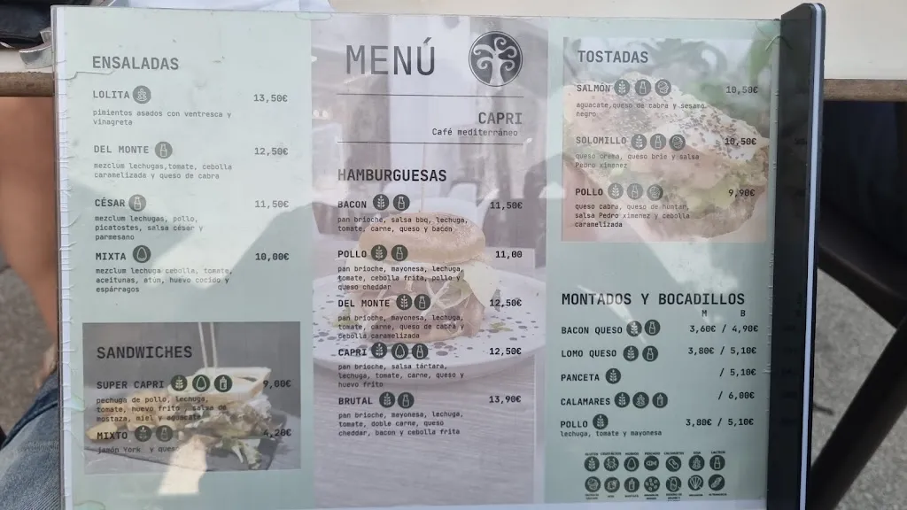 Menu_Mediterranean Café Capri_Yebes_image_1