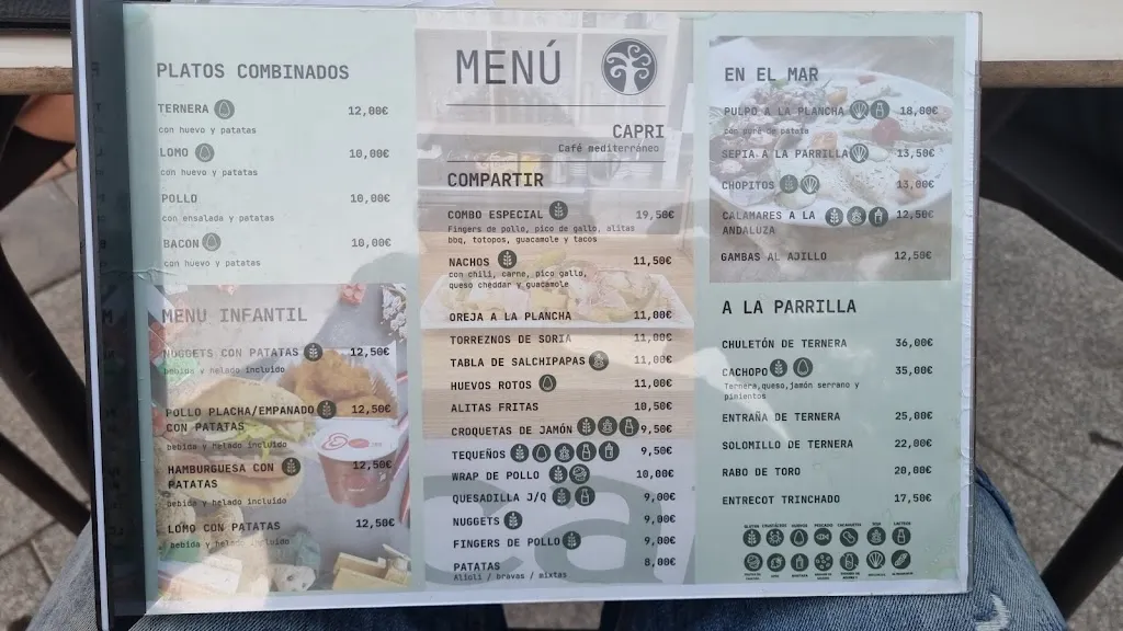 Menu_Mediterranean Café Capri_Yebes_image_2