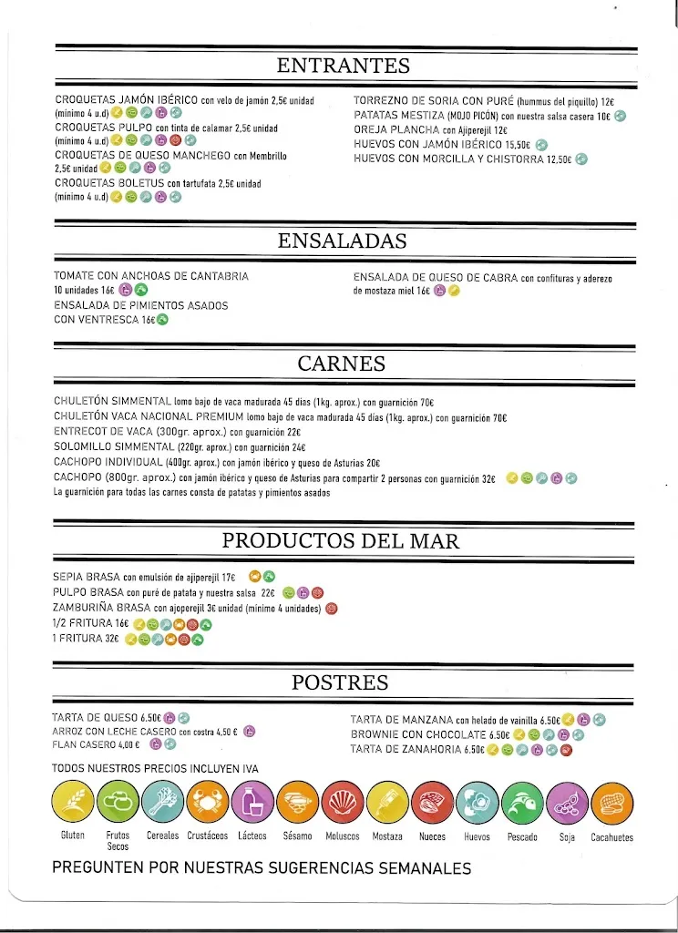 Menu_La Mestiza Restaurante y Terraza_Yebes_immagine_1