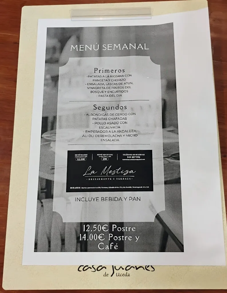 Menu_La Mestiza Restaurante y Terraza_Yebes_immagine_2