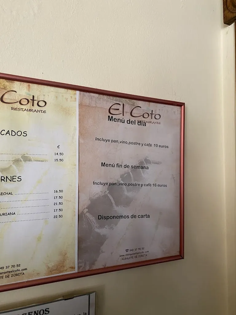 Menu_El Coto Restaurante_Zorita de los Canes_image_3