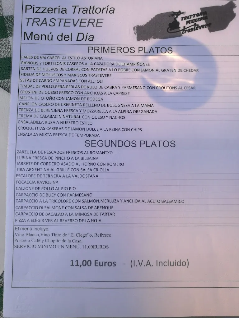 Menu_Restaurante Trattoria Pizzería Trastevere_Viñuelas_image_4