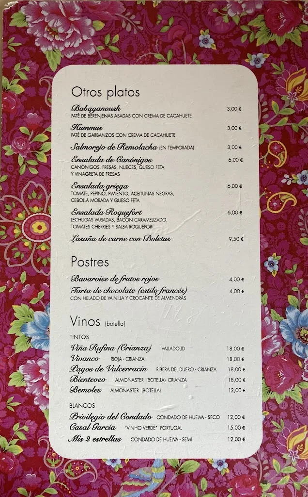 Menu_La Plazita, Peña Flamenca_Alájar_image_4