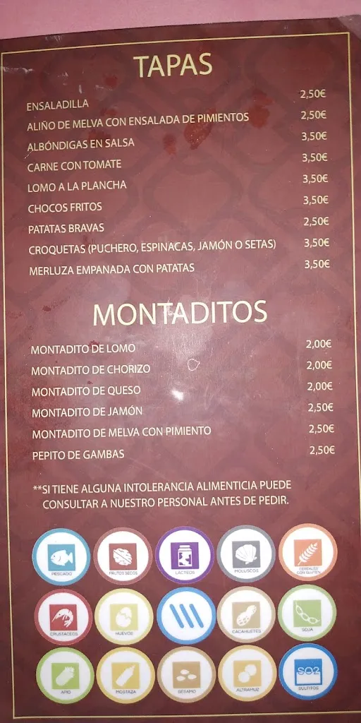 Menu_Bar La Parra_Alájar_image_3