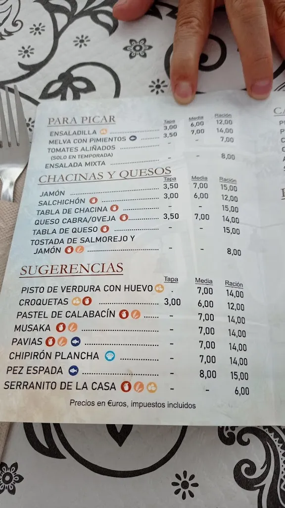 Menu_Bar El Poleo_Alájar_image_4