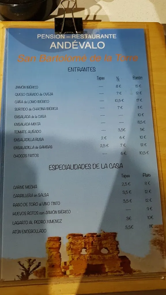 Menu_Pensión-Restaurante ANDÉVALO_Alosno_image_1