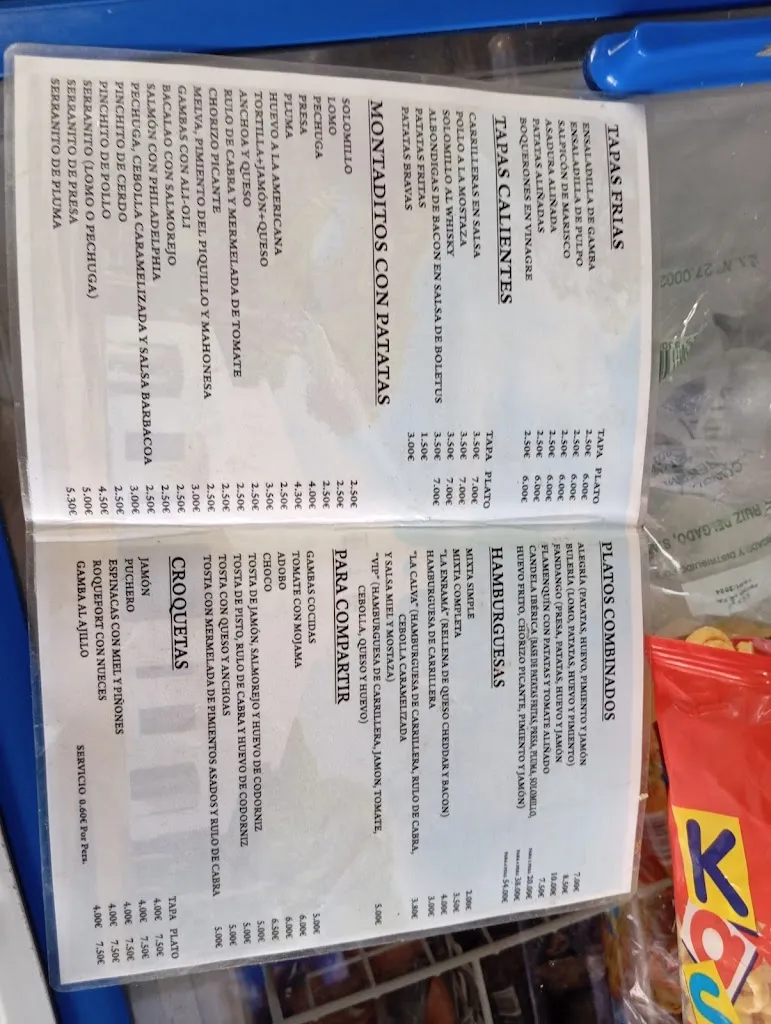 Menu_Montaditos y tapas la enrama_Aljaraque_image_1