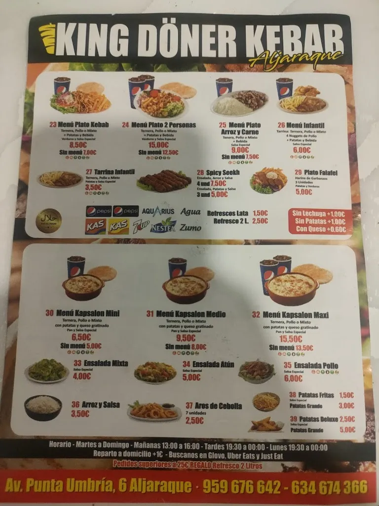 Menu_King doner kebab aljaraque_Aljaraque_image_1