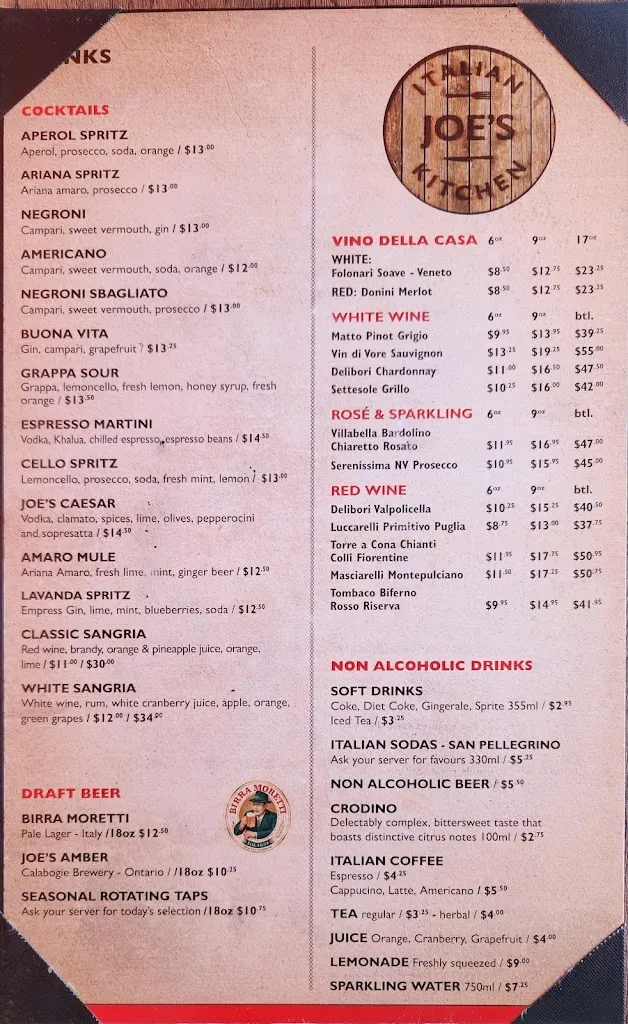 Menu_Joe's Italian Kitchen_Almonte_image_2