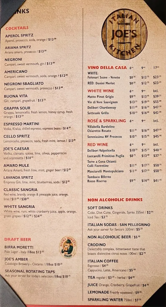 Menu_Joe's Italian Kitchen_Almonte_image_3