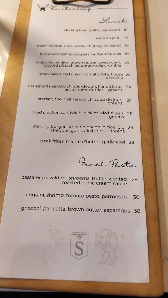 Menu_The Sterling_Almonte_image_1