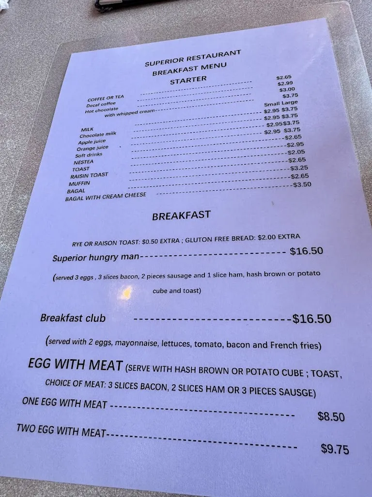 Menu_Superior Restaurant_Almonte_image_1