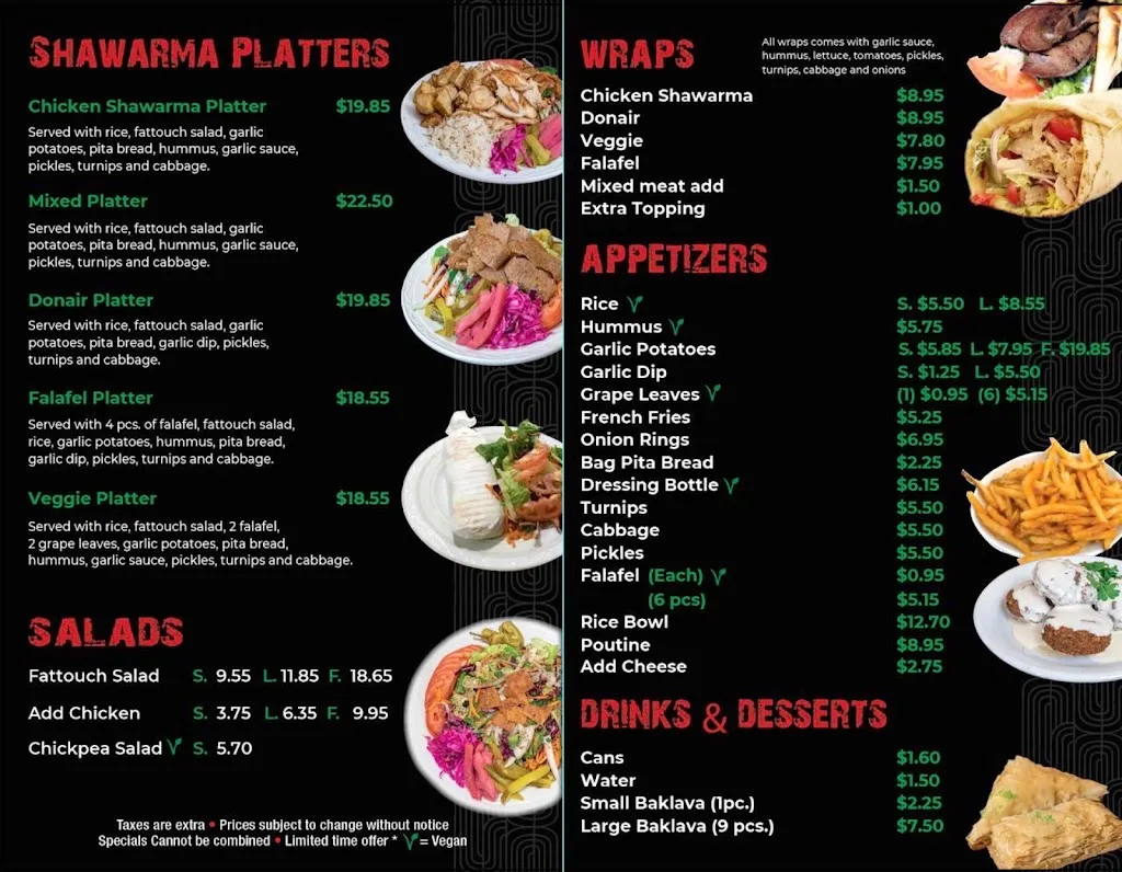 Menü_Moe's Shawarma_Almonte_Bild_1