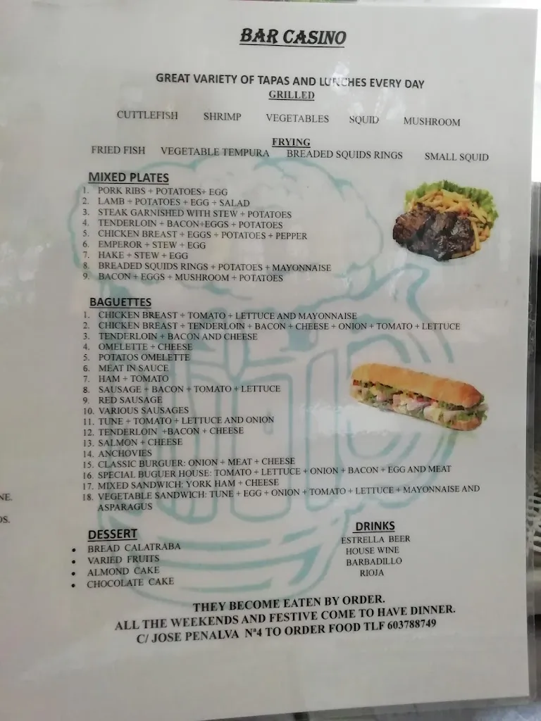 Menu_Bar Casino Benejuzar_Benejúzar_image_1