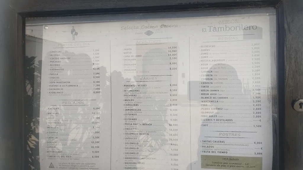 Menu_Mesón El Tamborilero_Almonte_immagine_4