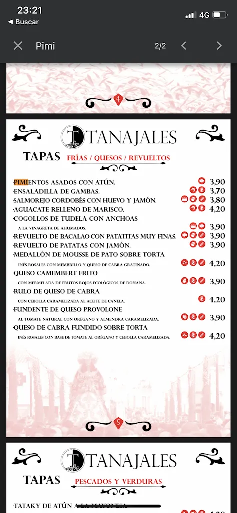 Menu_Restaurante Los Tanajales_Almonte_image_1