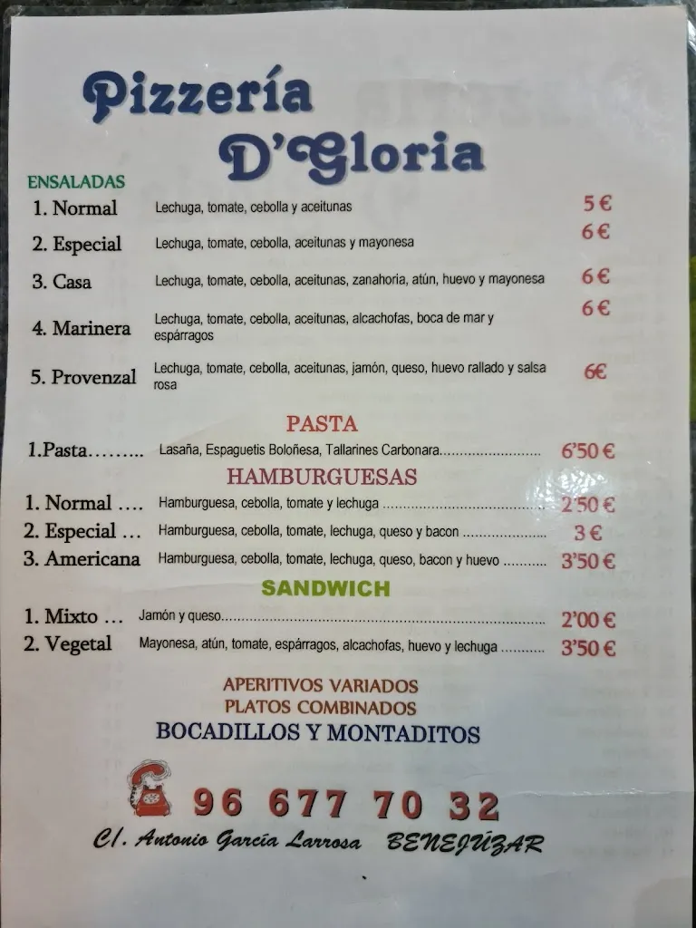 Menu_Pizzeria di Gloria_Benejúzar_image_1