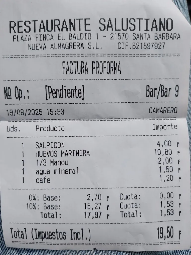 Paco Fernández_Restaurante Salustiano_Calañas_review