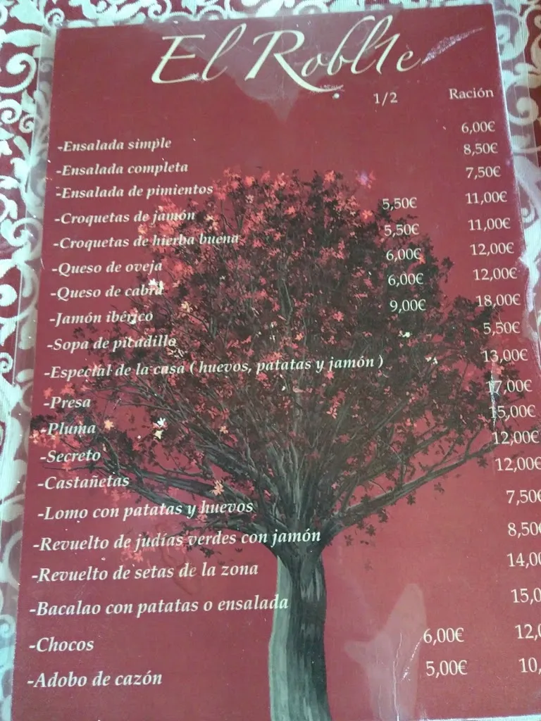 Menu_Mesón El Roble_Castaño del Robledo_image_4