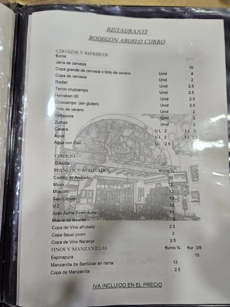 Menu_Restaurante Bodegón Abuelo Curro_Bollullos par del Condado_image_1