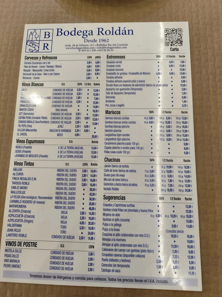 Menu_Bodega Roldan - Restaurante en Bollullos Par del Condado_Bollullos par del Condado_image_3