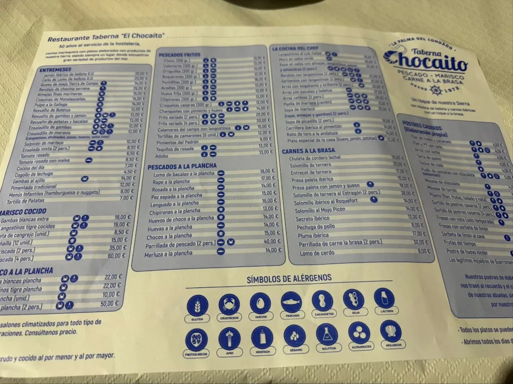 Menu_Bodegón Restaurante El Chocaito_Bollullos par del Condado_image_2