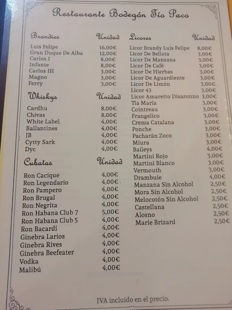 Menu_BODEGON TIO PACO_Bollullos par del Condado_image_2