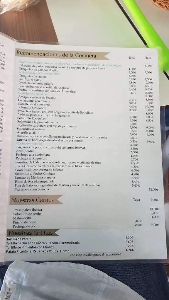 Menu_Peña bética, cultural center_Bollullos par del Condado_image_3