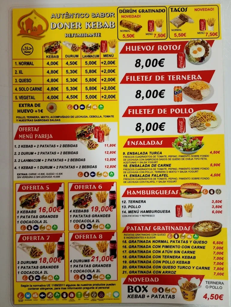 Menu_Auténtico sabor Kebab TLF-959079811_Bollullos par del Condado_immagine_2