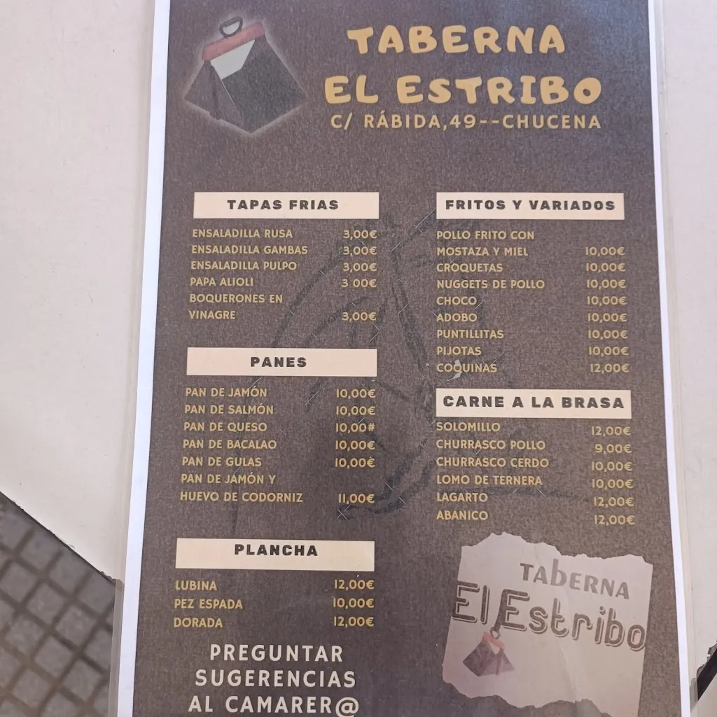 Menu_Taberna el estribo_Chucena_immagine_1