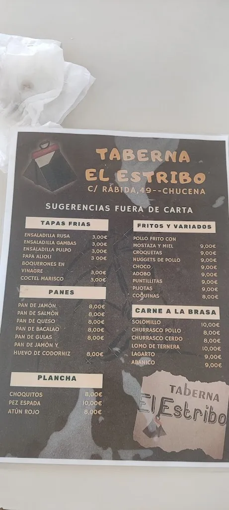 Menu_Taberna el estribo_Chucena_immagine_2