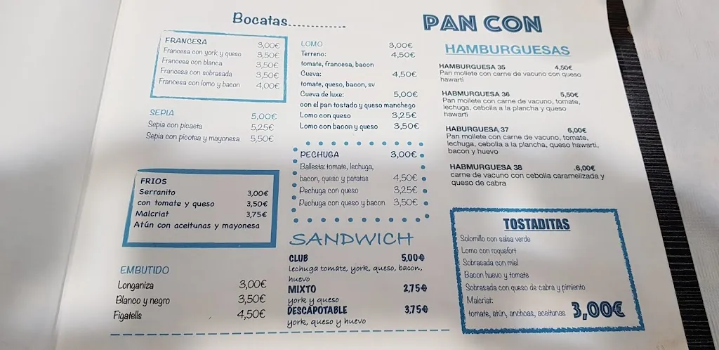 Menu_Bar Ballesta_Benidoleig_image_1