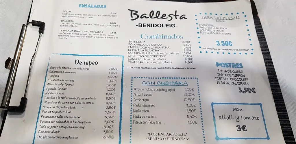 Menu_Bar Ballesta_Benidoleig_image_2