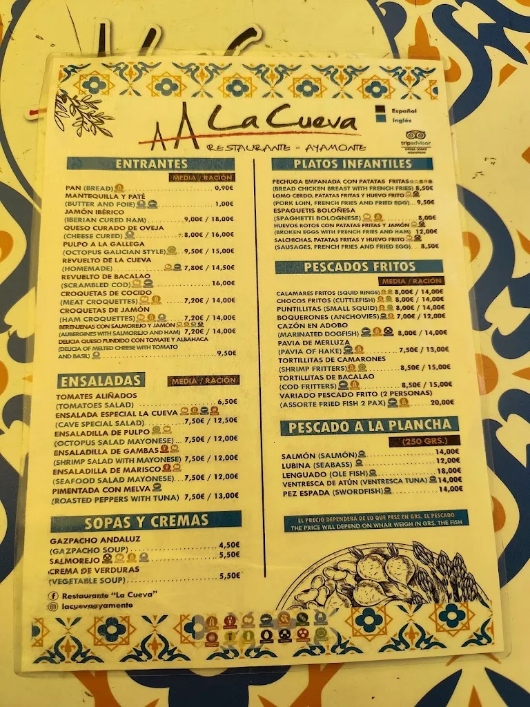 Menu_Restaurante la Cueva_Ayamonte_image_1