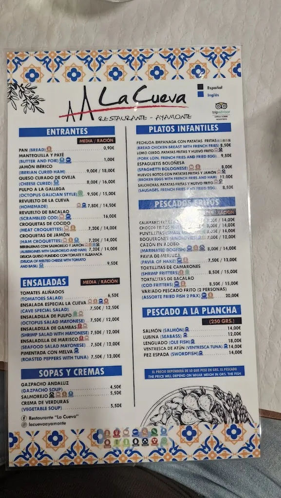 Menu_Restaurante la Cueva_Ayamonte_image_2