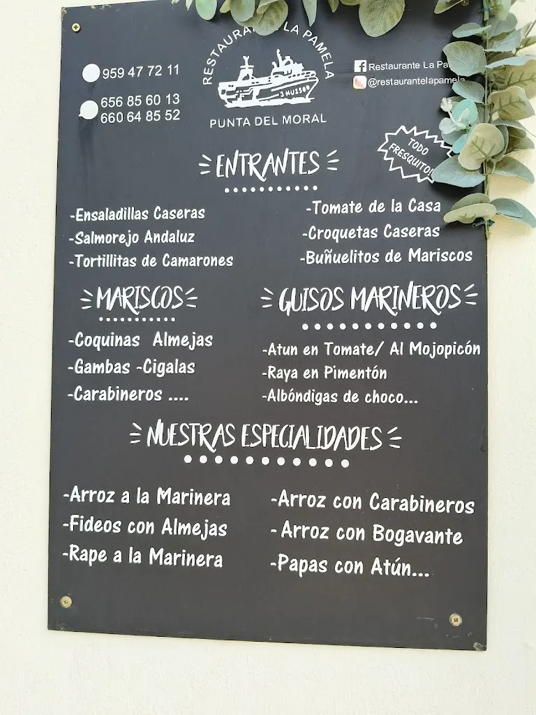 Menu_Restaurante la Pamela_Ayamonte_image_1