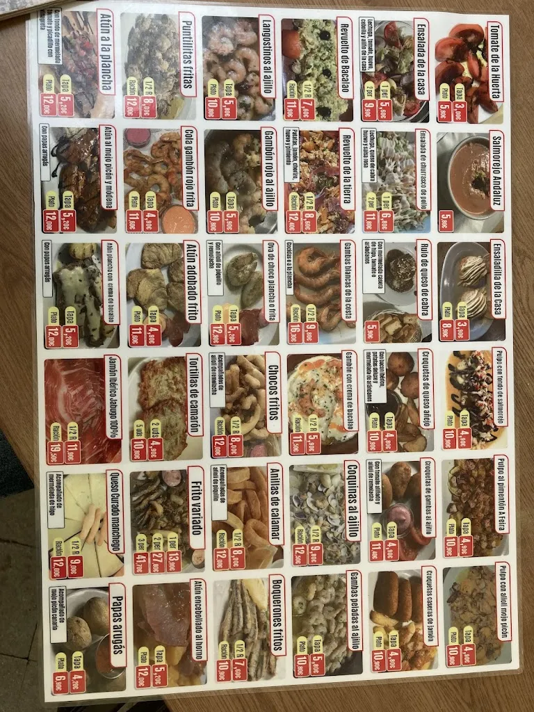 Menu_Mesón Bar La Ribera_Ayamonte_image_1