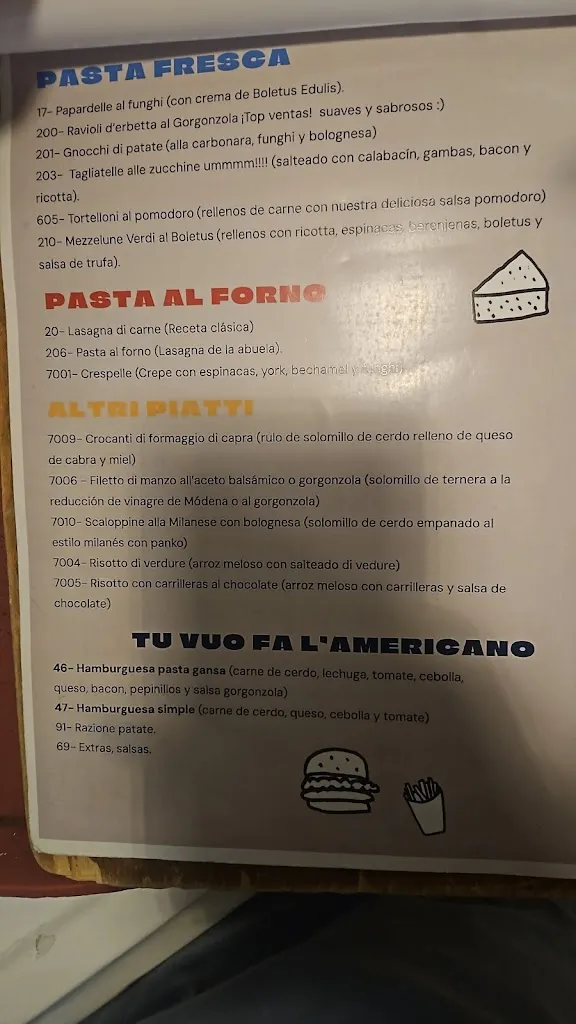 Menu_Pizzería La Pasta Gansa · Restaurante italiano_Ayamonte_image_1