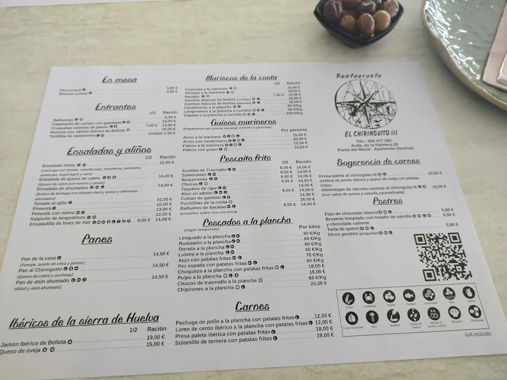 Menu_El chiringuito 3_Ayamonte_image_1