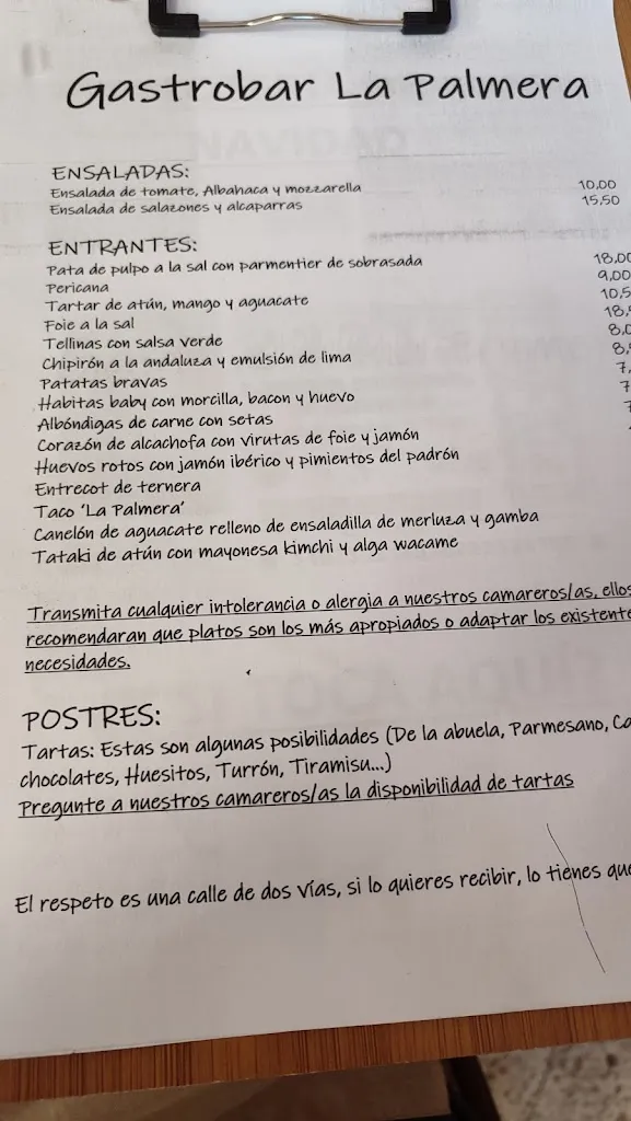 Menu_Gastrobar La Palmera_Benillup_image_2