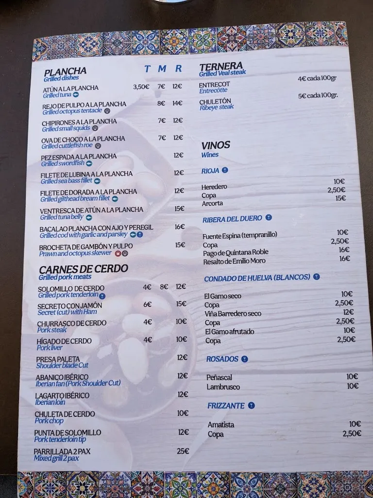 Menu_Restaurante La Nueva Espuela_Ayamonte_image_1